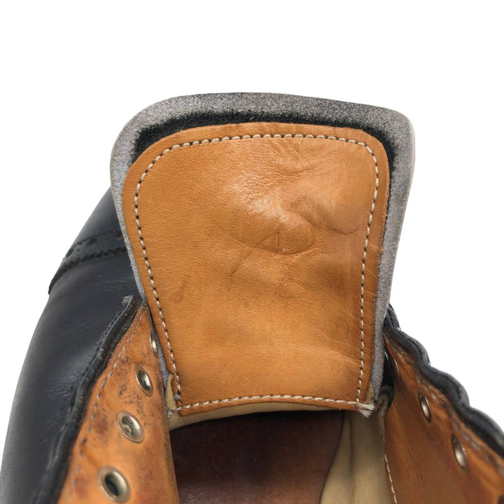 Brooks Brothers Semi-Brogue Straight Tip Shoes, Made in USA, Size 10 1/2C, Men's, 11.2" (equivalent) /saa014651 Men's 28.5cm genuine leather black type Vintage Second Hand