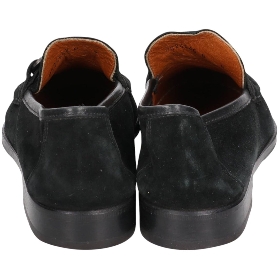 Salvatore Ferragamo Suede Bit Loafers, Made in Italy, 8D, Men's, Size 10.2" /saa014653 Men's 26.0cm Genuine Leather Suede black type Vintage Second Hand