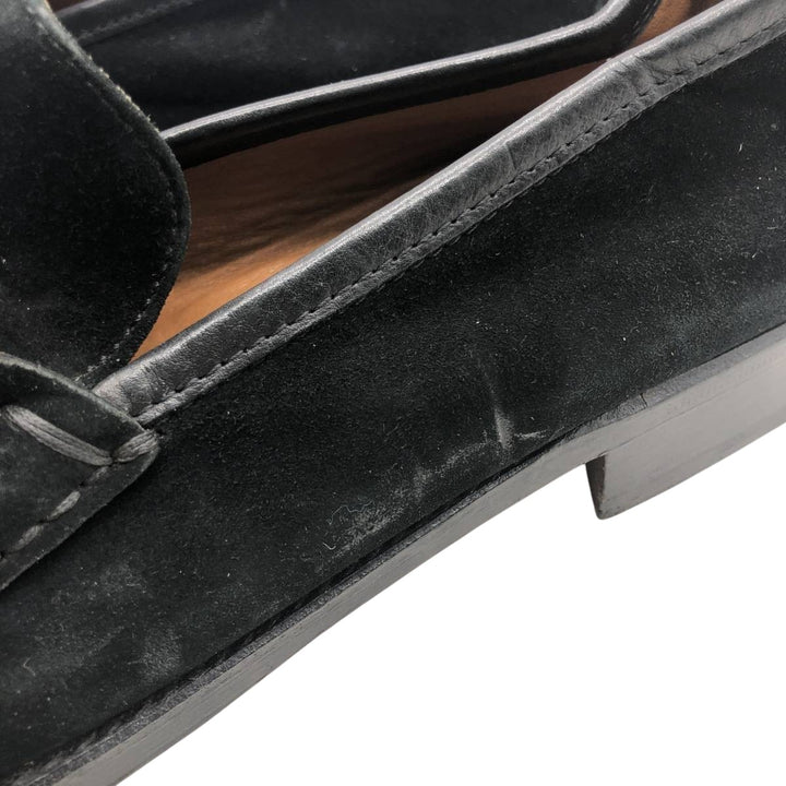 Salvatore Ferragamo Suede Bit Loafers, Made in Italy, 8D, Men's, Size 10.2" /saa014653 Men's 26.0cm Genuine Leather Suede black type Vintage Second Hand
