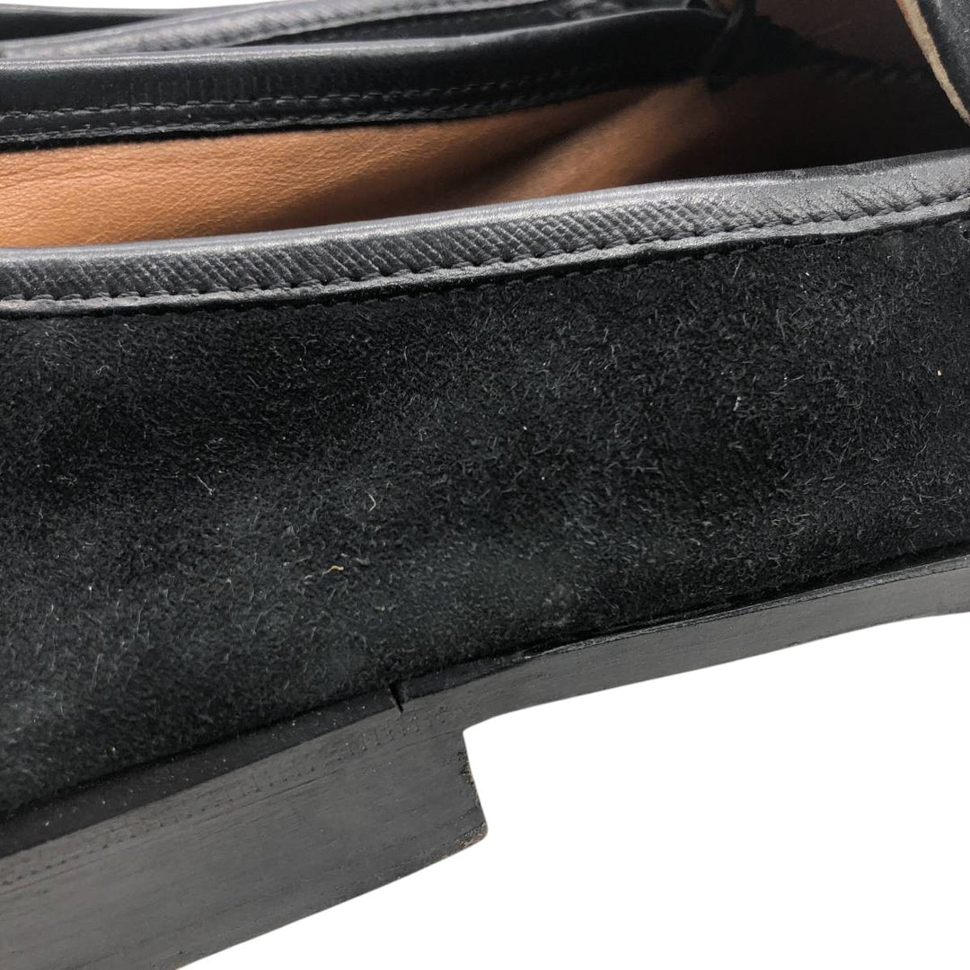 Salvatore Ferragamo Suede Bit Loafers, Made in Italy, 8D, Men's, Size 10.2" /saa014653 Men's 26.0cm Genuine Leather Suede black type Vintage Second Hand