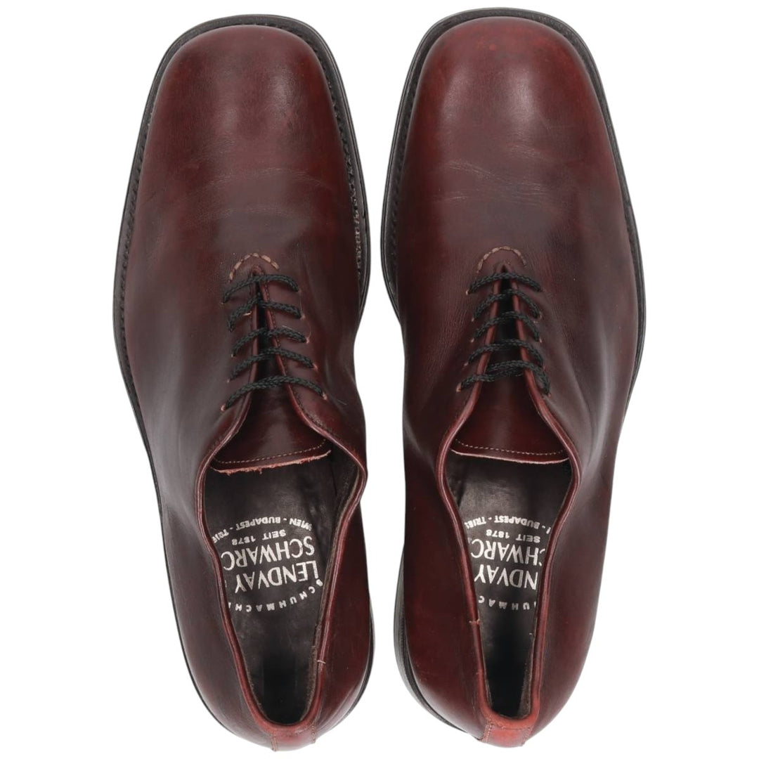 LENDVAY AND SCHWARCZ Leather Shoes Made in Italy Size 43 1/2 Men's 28.0cm genuine leather burgundy type Vintage Second Hand