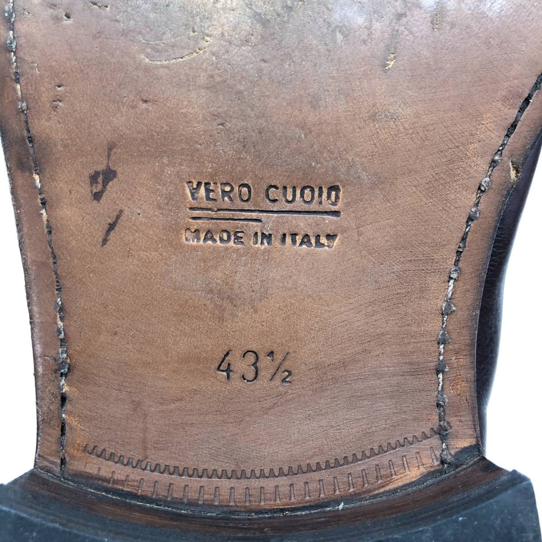 LENDVAY AND SCHWARCZ Leather Shoes Made in Italy Size 43 1/2 Men's 28.0cm genuine leather burgundy type Vintage Second Hand