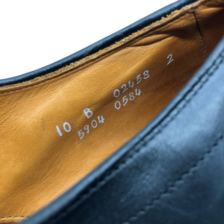 Allen Edmonds Hillcrest Leather Shoes, Made in USA, Size 10B Men's 28.0cm genuine leather black type Vintage Second Hand