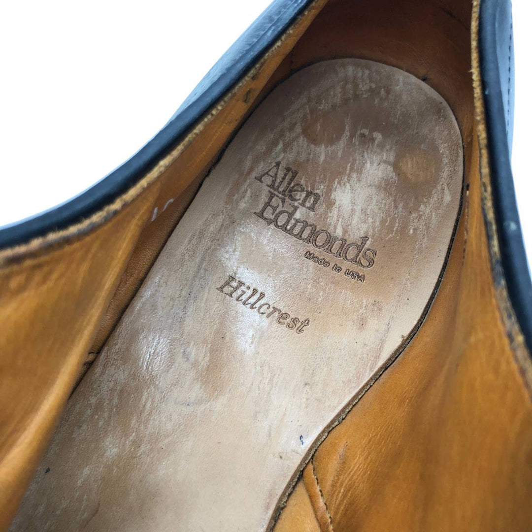 Allen Edmonds Hillcrest Leather Shoes, Made in USA, Size 10B Men's 28.0cm genuine leather black type Vintage Second Hand