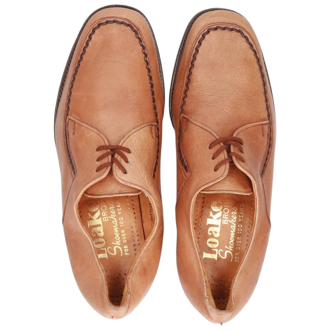 Loake U-tip shoes, made in the UK, size 8E Men's 26.5cm genuine leather brown type Vintage Second Hand