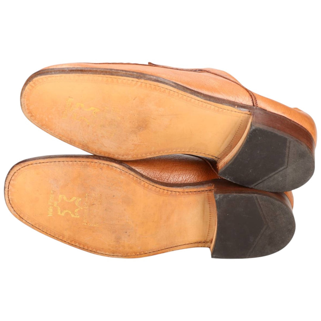 Loake U-tip shoes, made in the UK, size 8E Men's 26.5cm genuine leather brown type Vintage Second Hand