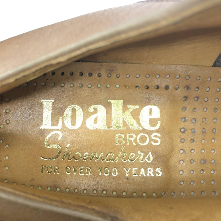 Loake U-tip shoes, made in the UK, size 8E Men's 26.5cm genuine leather brown type Vintage Second Hand