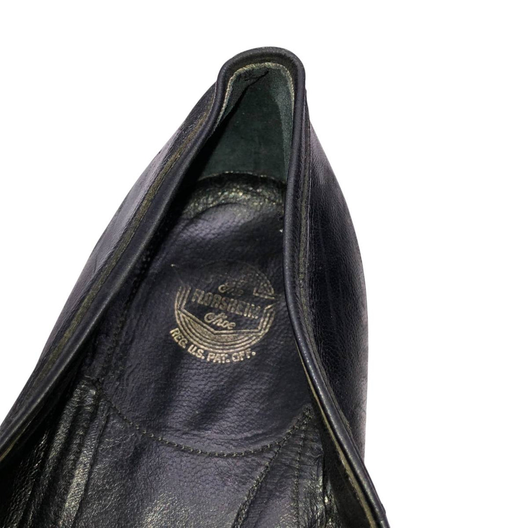 Florsheim Vamp Loafer 10E Men's 28.0cm unclear black type Vintage Second Hand