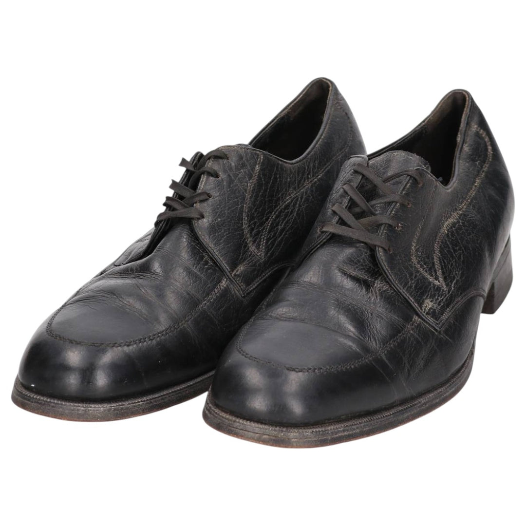 Florsheim U-Tip Shoes, Size 10 1/2E, Men's, 11.2" (Vintage) /saa014673 Men's 28.5cm genuine leather black type Vintage Second Hand