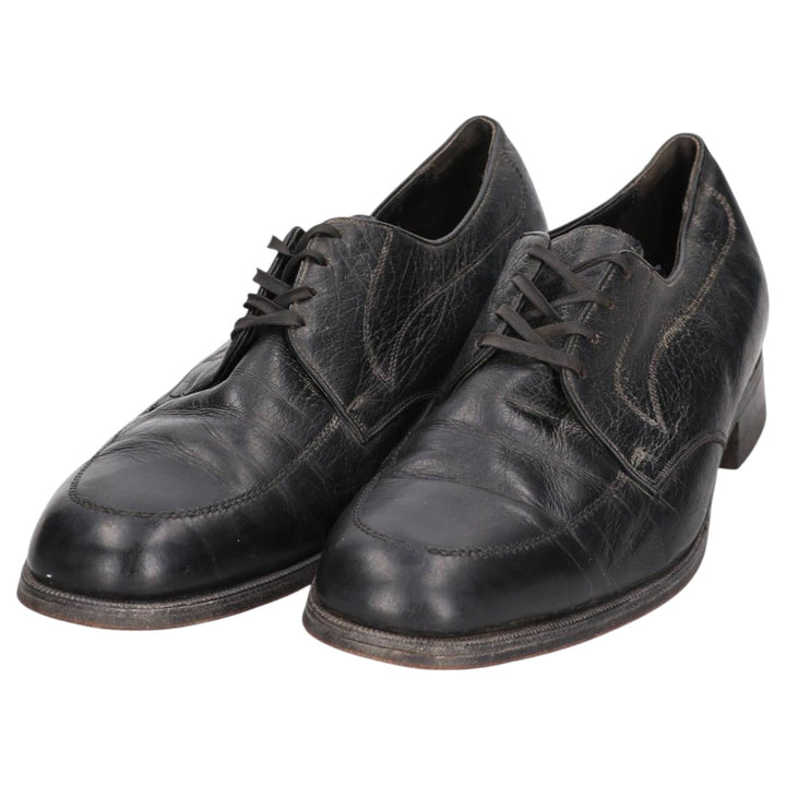 Florsheim U-Tip Shoes, Size 10 1/2E, Men's, 11.2" (Vintage) /saa014673 Men's 28.5cm genuine leather black type Vintage Second Hand
