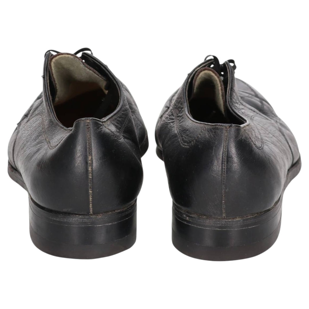 Florsheim U-Tip Shoes, Size 10 1/2E, Men's, 11.2" (Vintage) /saa014673 Men's 28.5cm genuine leather black type Vintage Second Hand
