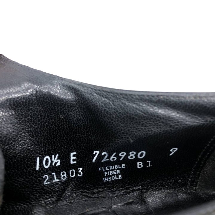 Florsheim U-Tip Shoes, Size 10 1/2E, Men's, 11.2" (Vintage) /saa014673 Men's 28.5cm genuine leather black type Vintage Second Hand
