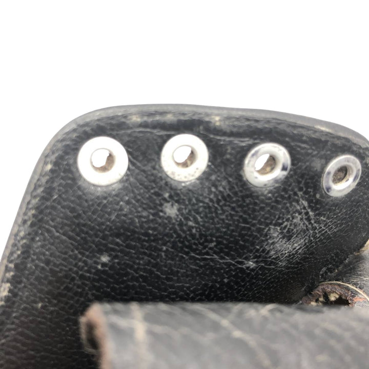 Florsheim U-Tip Shoes, Size 10 1/2E, Men's, 11.2" (Vintage) /saa014673 Men's 28.5cm genuine leather black type Vintage Second Hand