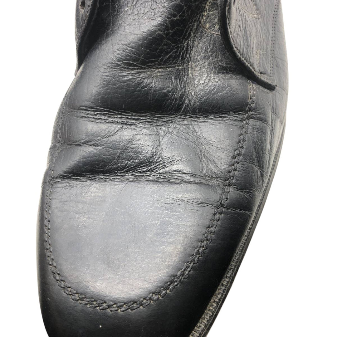 Florsheim U-Tip Shoes, Size 10 1/2E, Men's, 11.2" (Vintage) /saa014673 Men's 28.5cm genuine leather black type Vintage Second Hand
