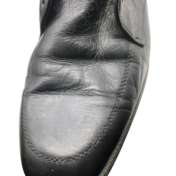 Florsheim U-Tip Shoes, Size 10 1/2E, Men's, 11.2" (Vintage) /saa014673 Men's 28.5cm genuine leather black type Vintage Second Hand