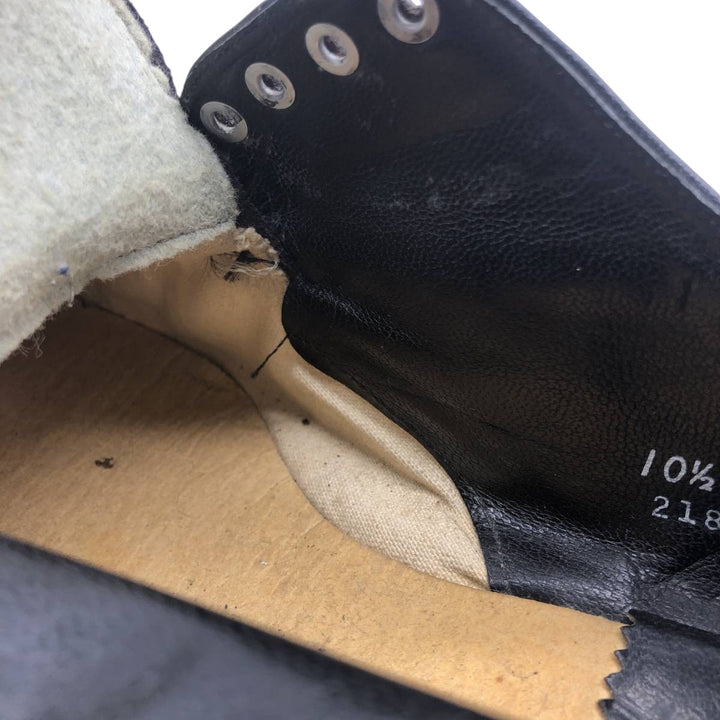Florsheim U-Tip Shoes, Size 10 1/2E, Men's, 11.2" (Vintage) /saa014673 Men's 28.5cm genuine leather black type Vintage Second Hand