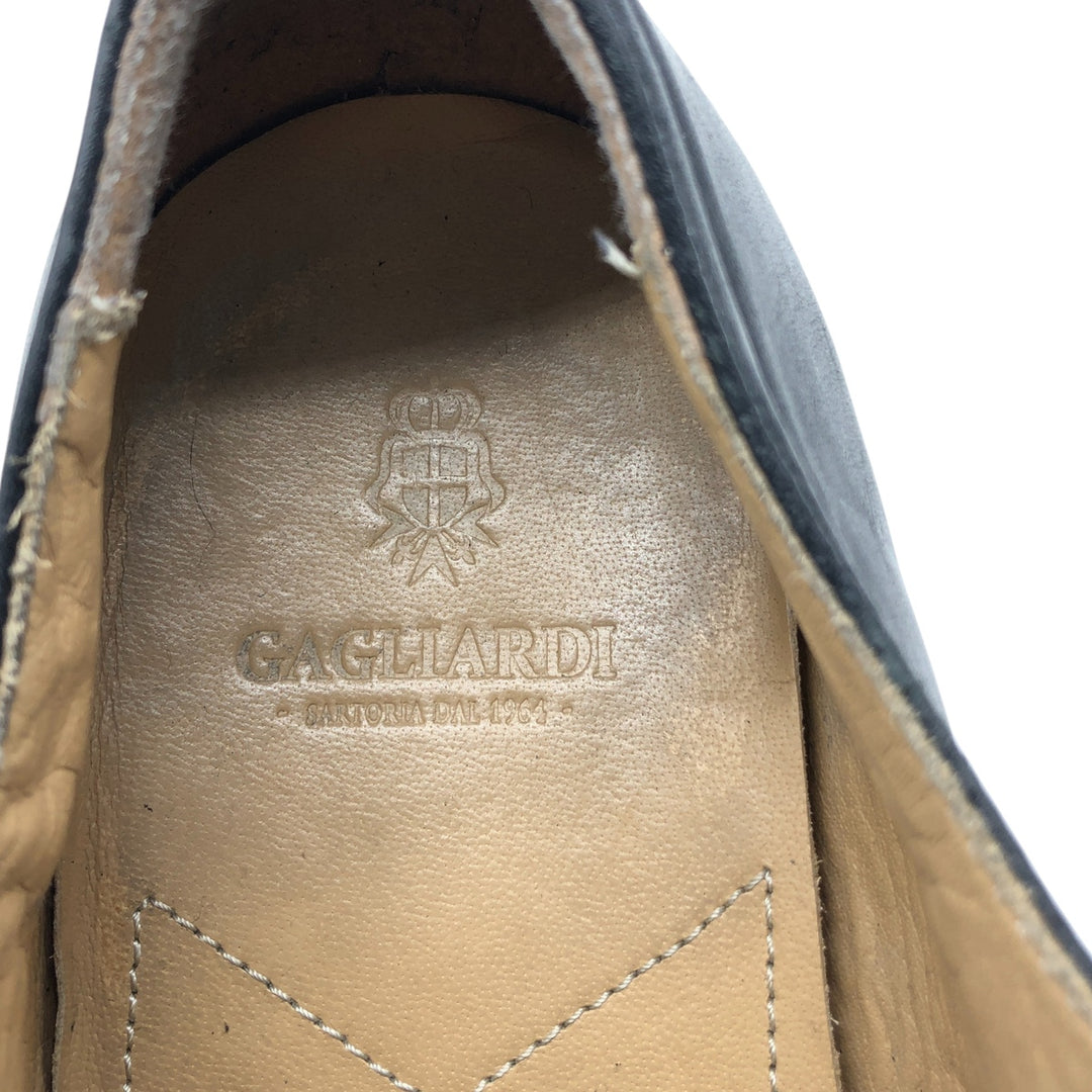 GAGLIARDI Plain Toe Shoes 42 Men's 27.5cm genuine leather black type Vintage Second Hand