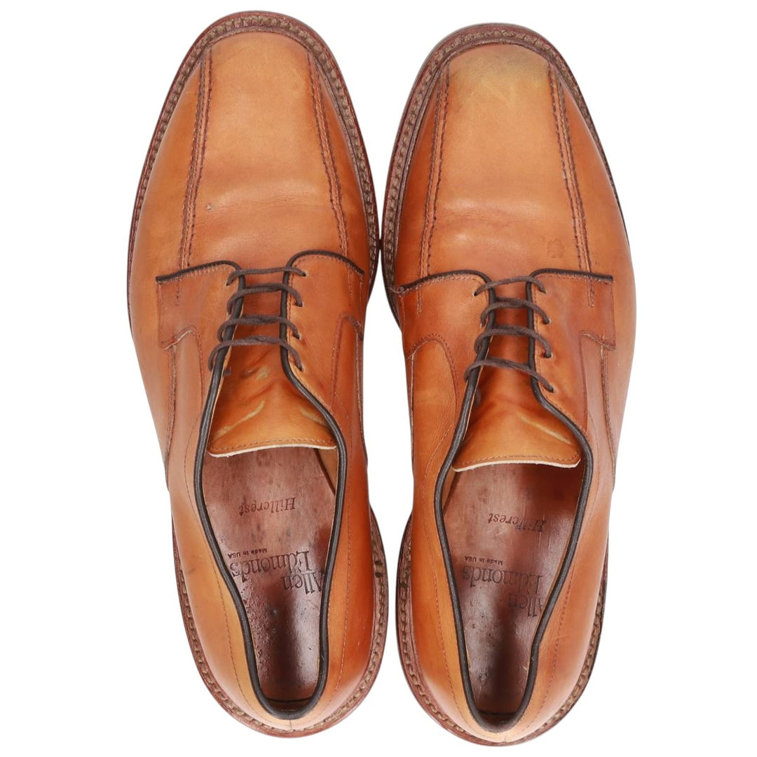 Allen Edmonds Hillcrest Leather Shoes, Made in USA, Size 9 1/2D Men's 27.5cm genuine leather beige type brown Vintage Second Hand