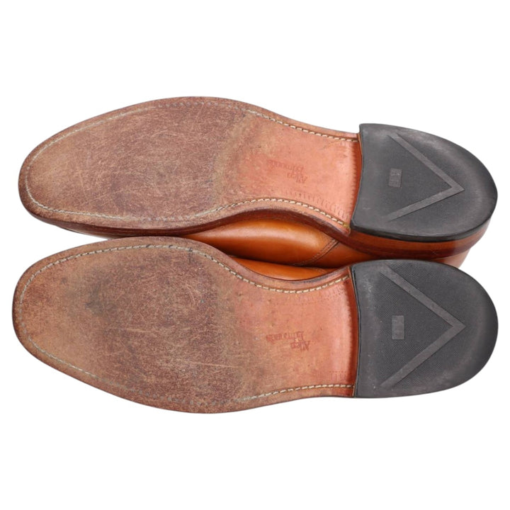 Allen Edmonds Hillcrest Leather Shoes, Made in USA, Size 9 1/2D Men's 27.5cm genuine leather beige type brown Vintage Second Hand