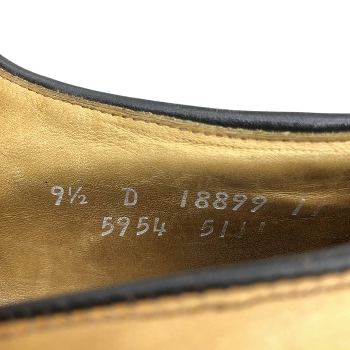 Allen Edmonds Hillcrest Leather Shoes, Made in USA, Size 9 1/2D Men's 27.5cm genuine leather beige type brown Vintage Second Hand