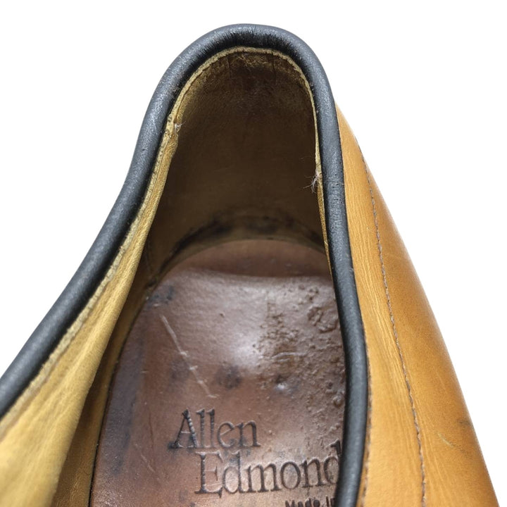 Allen Edmonds Hillcrest Leather Shoes, Made in USA, Size 9 1/2D Men's 27.5cm genuine leather beige type brown Vintage Second Hand