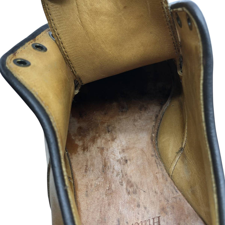 Allen Edmonds Hillcrest Leather Shoes, Made in USA, Size 9 1/2D Men's 27.5cm genuine leather beige type brown Vintage Second Hand