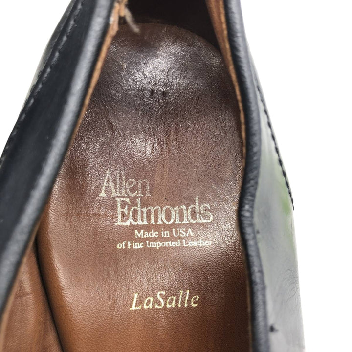 Allen Edmonds Lasalle U-Tip Shoes, Made in USA, Size 8D Men's 26.0cm genuine leather black type Vintage Second Hand
