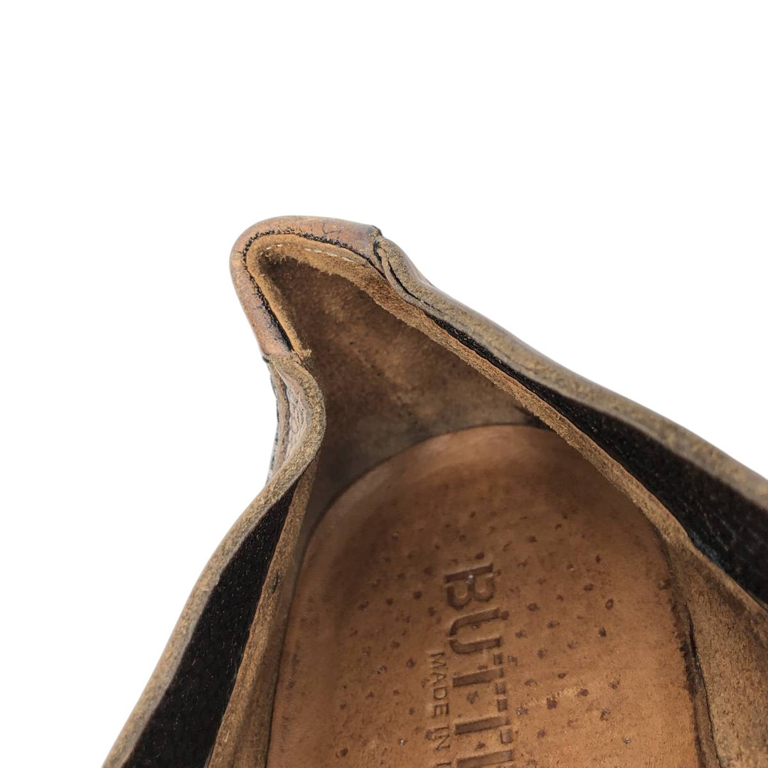 BUTTERO Plain Toe Shoes Made in Italy Size 42 Men's 27.5cm genuine leather brown type Vintage Second Hand