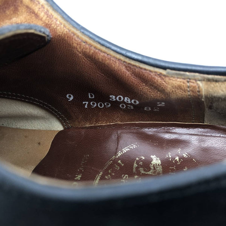 DACK U-Tip Shoes, Made in Canada, 9D Men's 27.0cm genuine leather black type Vintage Second Hand
