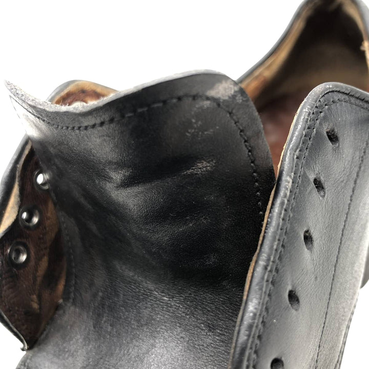 DACK U-Tip Shoes, Made in Canada, 9D Men's 27.0cm genuine leather black type Vintage Second Hand