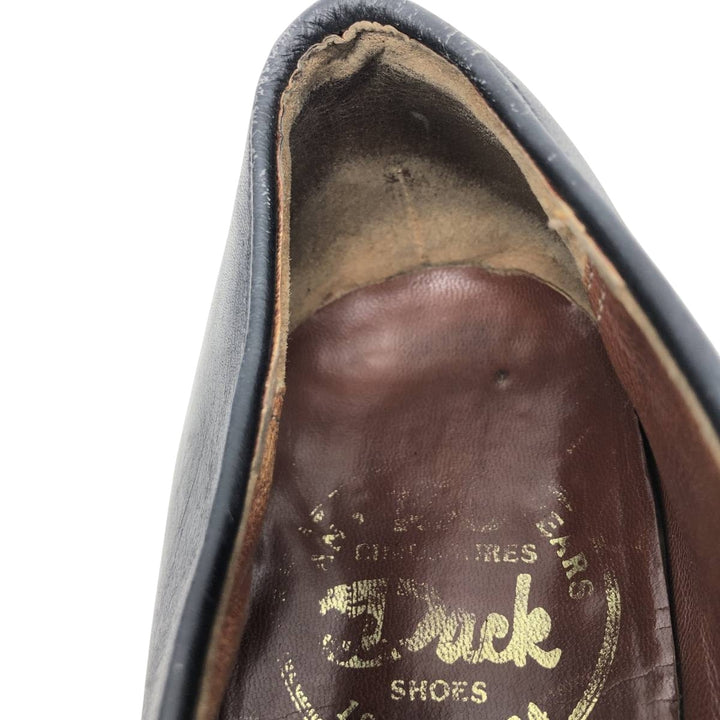 DACK U-Tip Shoes, Made in Canada, 9D Men's 27.0cm genuine leather black type Vintage Second Hand