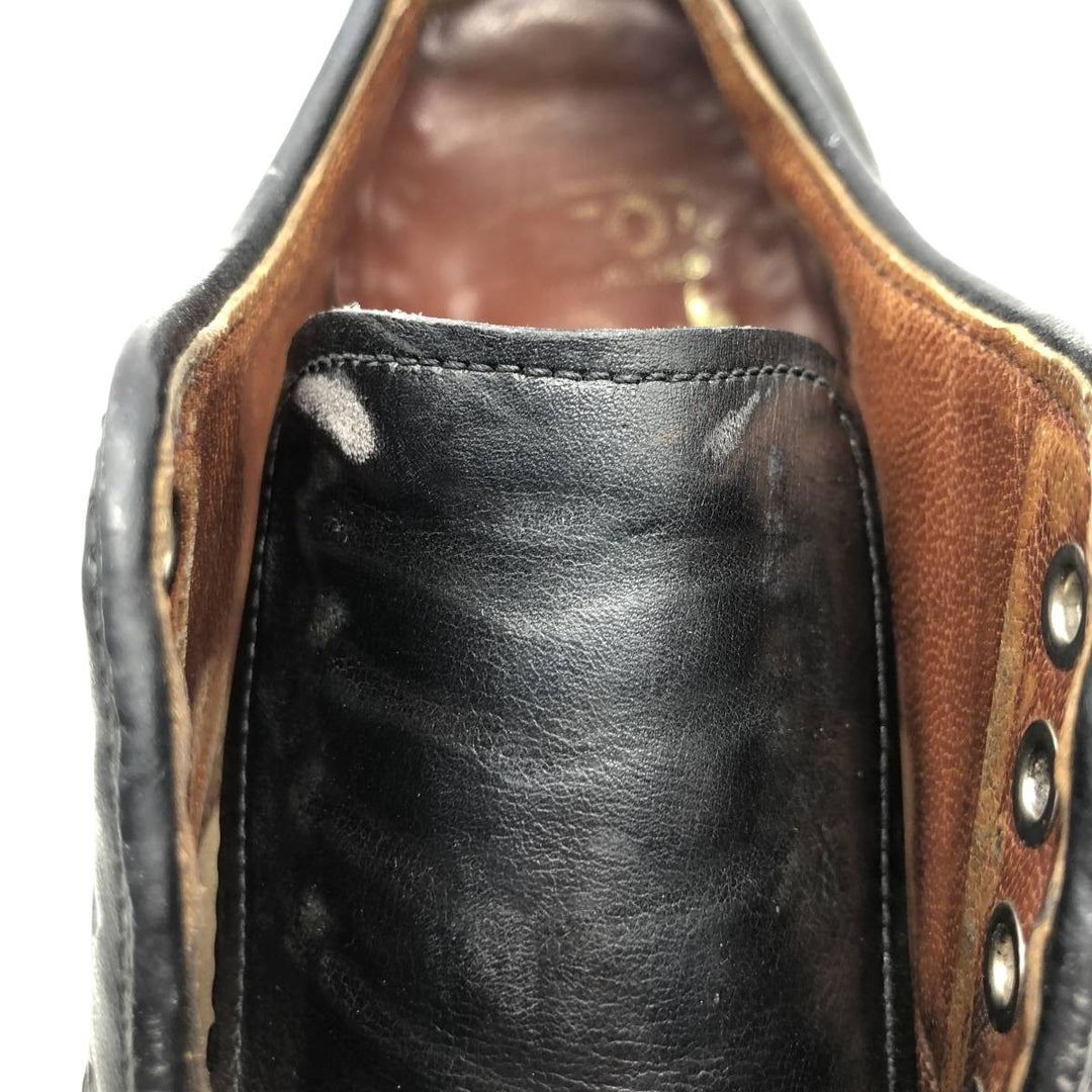 DACK U-Tip Shoes, Made in Canada, 9D Men's 27.0cm genuine leather black type Vintage Second Hand