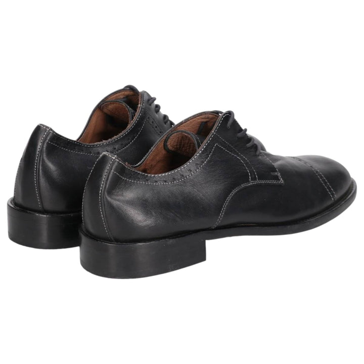 BOOMERANG Straight Tip Shoes Made in Italy Size 40 Men's 26.5cm genuine leather black type Vintage Second Hand