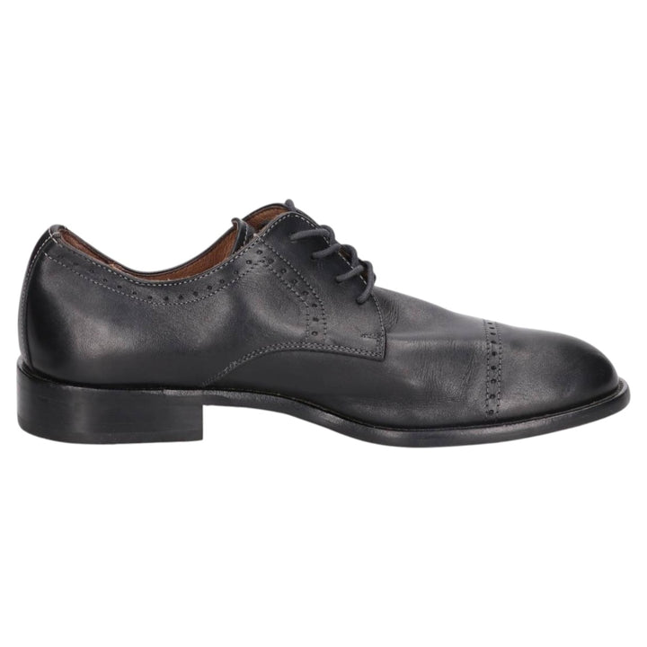 BOOMERANG Straight Tip Shoes Made in Italy Size 40 Men's 26.5cm genuine leather black type Vintage Second Hand