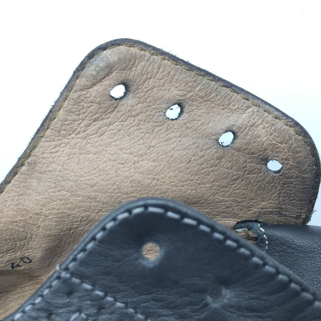 BOOMERANG Straight Tip Shoes Made in Italy Size 40 Men's 26.5cm genuine leather black type Vintage Second Hand