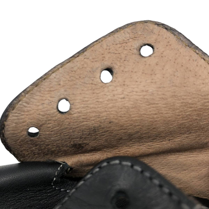 BOOMERANG Straight Tip Shoes Made in Italy Size 40 Men's 26.5cm genuine leather black type Vintage Second Hand