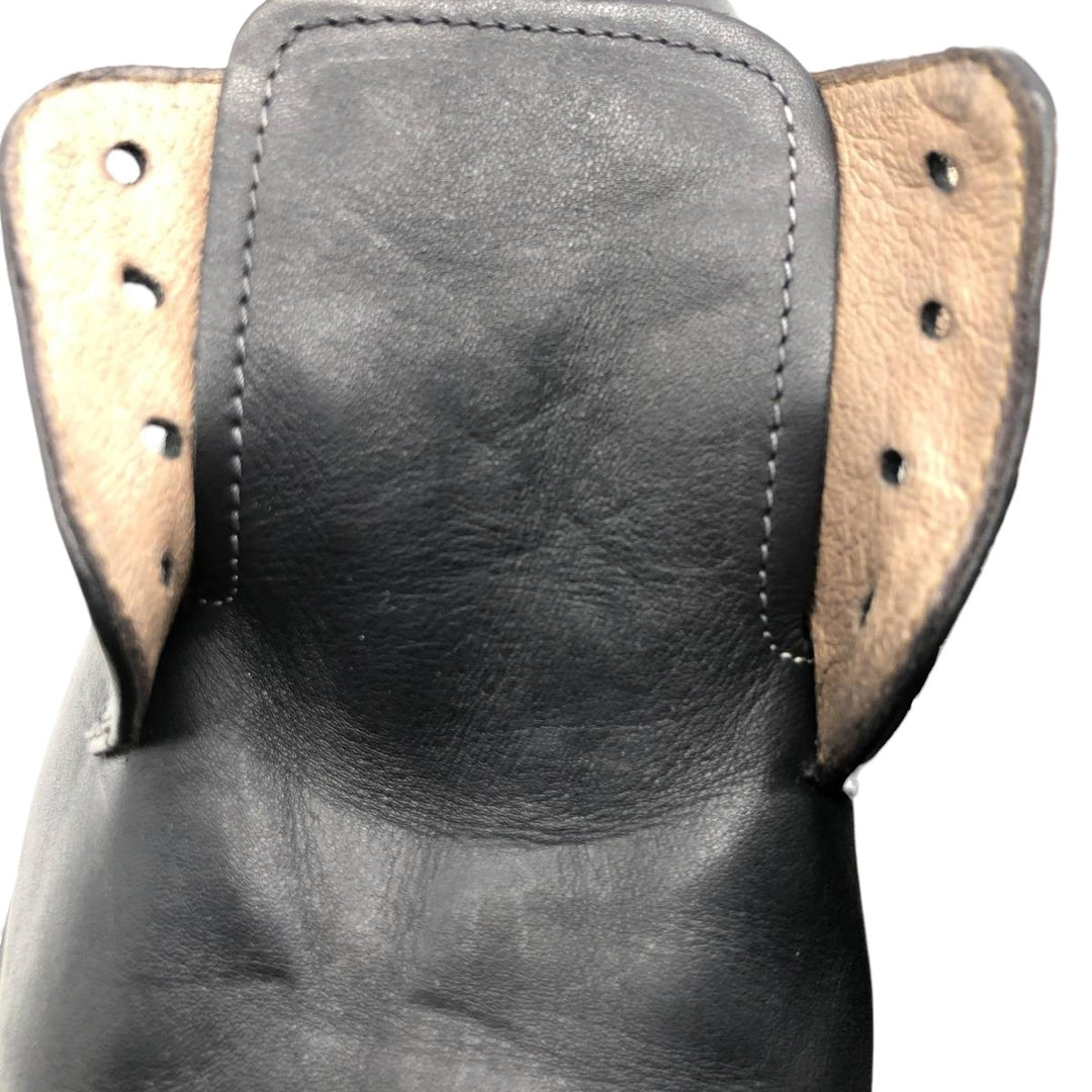 BOOMERANG Straight Tip Shoes Made in Italy Size 40 Men's 26.5cm genuine leather black type Vintage Second Hand