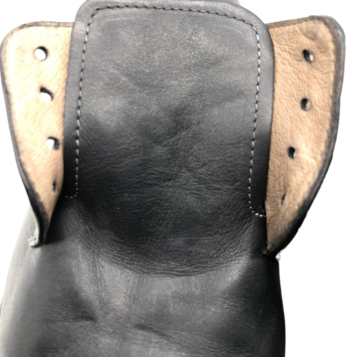 BOOMERANG Straight Tip Shoes Made in Italy Size 40 Men's 26.5cm genuine leather black type Vintage Second Hand