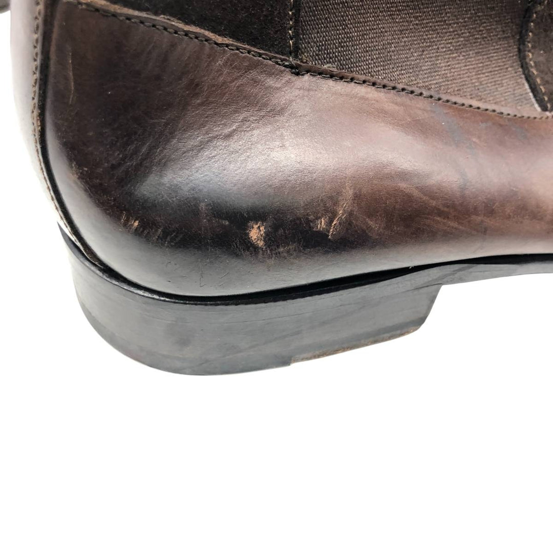 MASCARO Side Gore Boots Made in Italy Size 41 1/2 Men's 27.0cm unclear brown type Vintage Second Hand