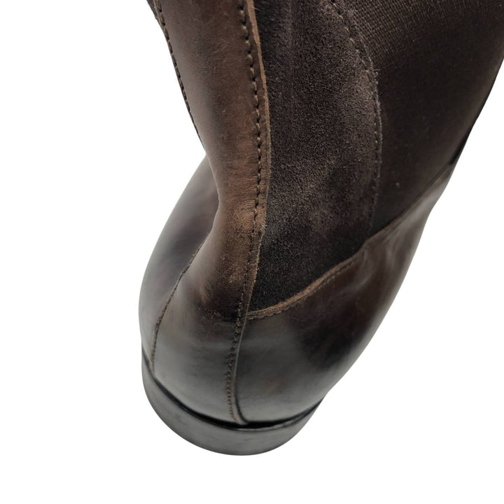 MASCARO Side Gore Boots Made in Italy Size 41 1/2 Men's 27.0cm unclear brown type Vintage Second Hand