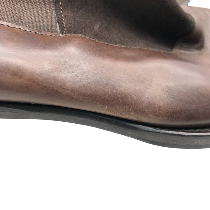 MASCARO Side Gore Boots Made in Italy Size 41 1/2 Men's 27.0cm unclear brown type Vintage Second Hand
