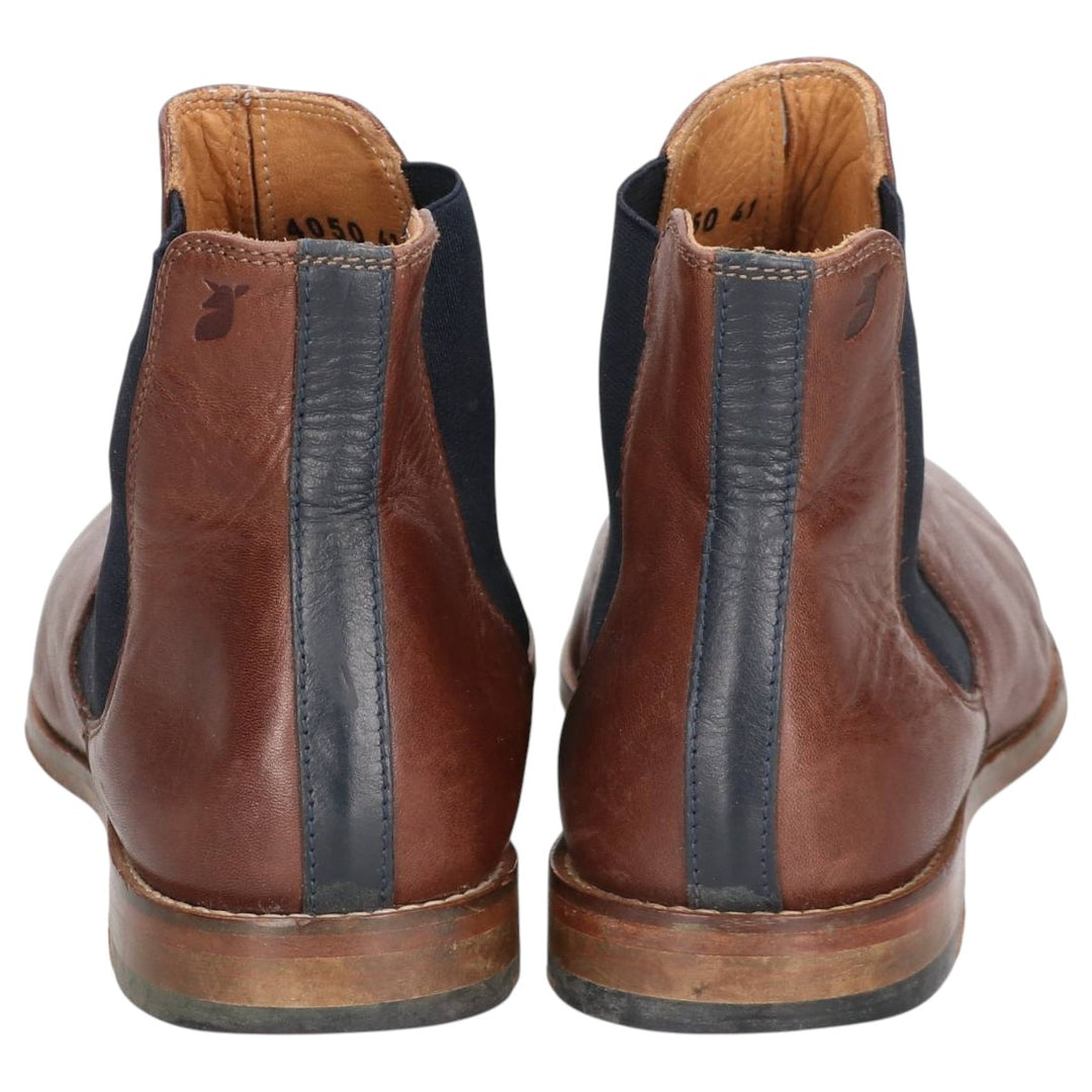 PIED DE BICHE Side Gore Boots 41 Men's 25.5cm genuine leather brown type Vintage Second Hand