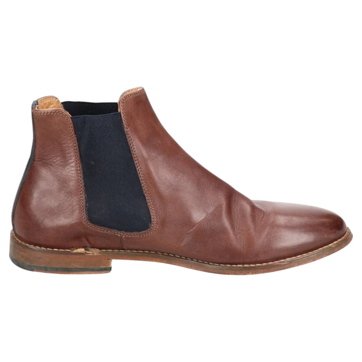 PIED DE BICHE Side Gore Boots 41 Men's 25.5cm genuine leather brown type Vintage Second Hand