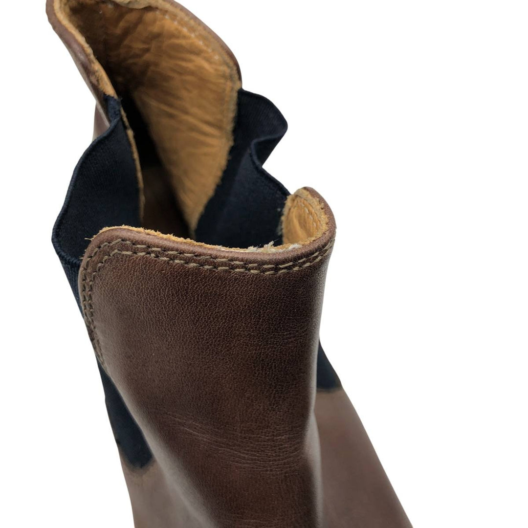 PIED DE BICHE Side Gore Boots 41 Men's 25.5cm genuine leather brown type Vintage Second Hand