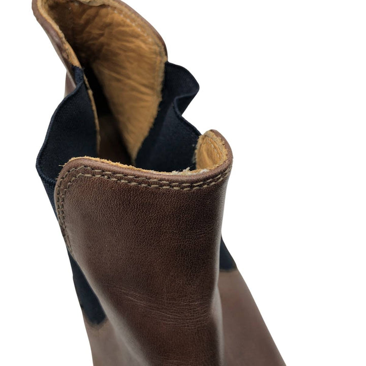 PIED DE BICHE Side Gore Boots 41 Men's 25.5cm genuine leather brown type Vintage Second Hand