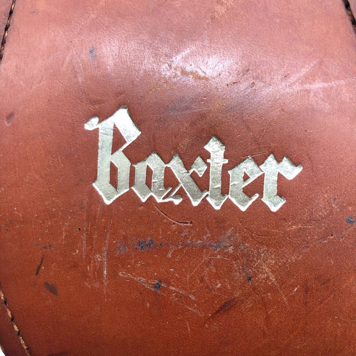 BAXTER Plain Toe Shoes 9 1/2 Men's 27.5cm genuine leather black type Vintage Second Hand
