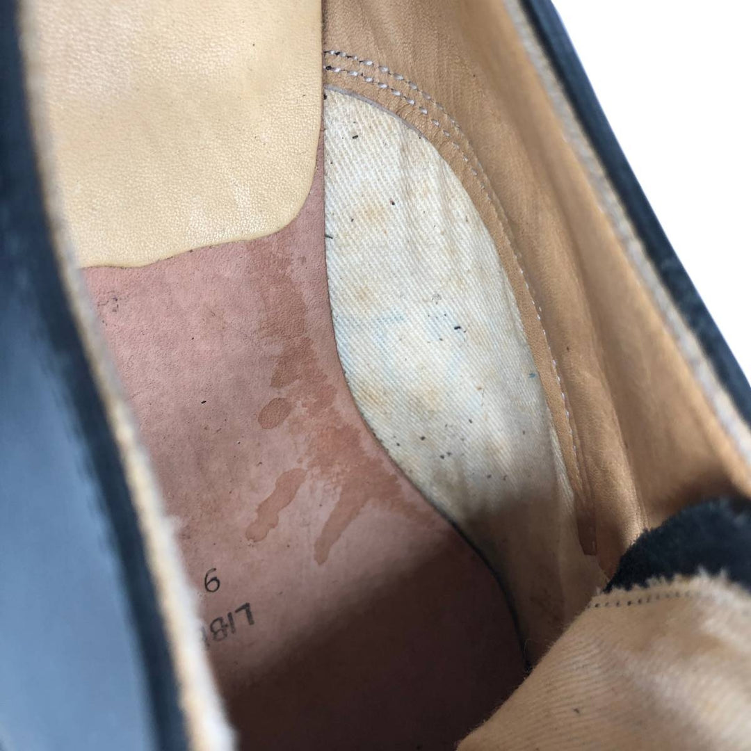 BAXTER Plain Toe Shoes 9 1/2 Men's 27.5cm genuine leather black type Vintage Second Hand