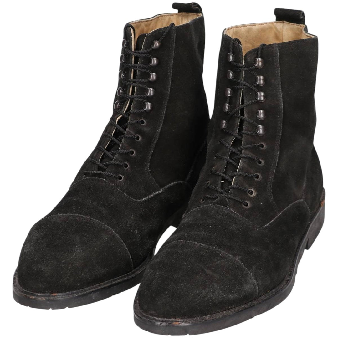 Kenneth Cole suede short boots, made in Italy Men's 28.0cm unclear black type Vintage Second Hand