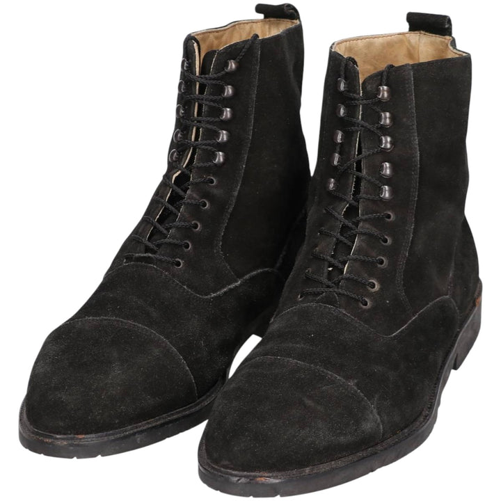 Kenneth Cole suede short boots, made in Italy Men's 28.0cm unclear black type Vintage Second Hand