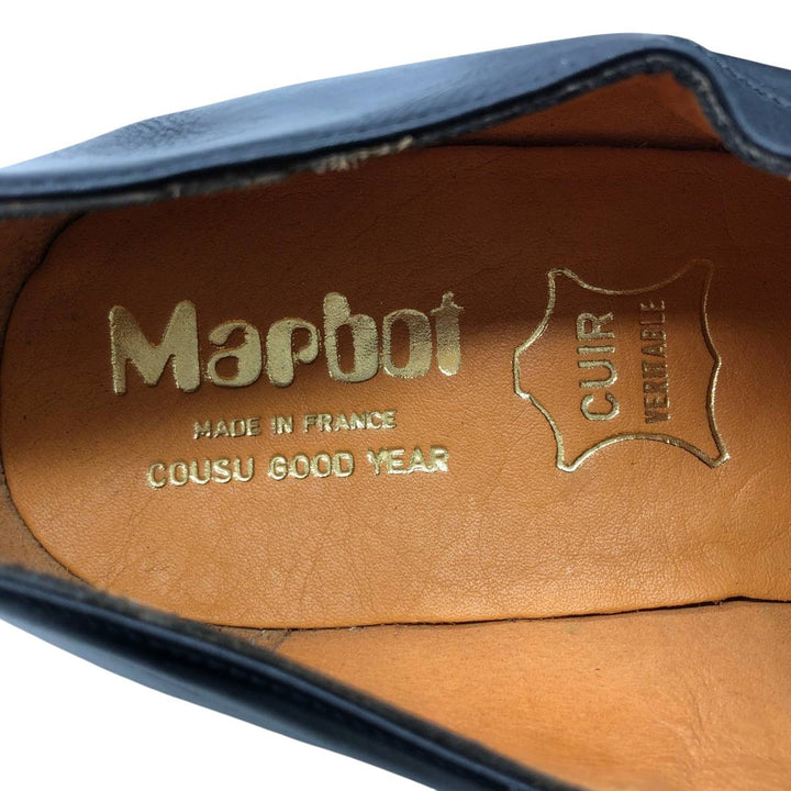 Marbot Plain Toe Shoes Made in France 43 8 Men's 26.5cm genuine leather black type Vintage Second Hand
